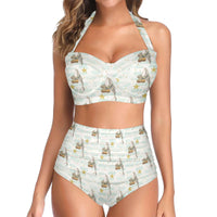 Whale It’s Raining Pinup Princess Swimset