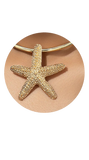 Starfish Gold Alloy or Silver toned choker necklace