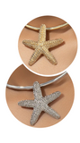 Starfish Gold Alloy or Silver toned choker necklace