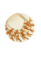 Corally Yours - Multistrand resin faux coral necklace