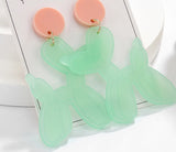 Acrylic petal pink  or mint green balloon doggos